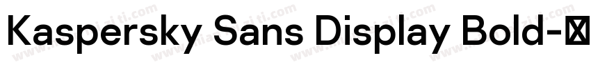 Kaspersky Sans Display Bold字体转换